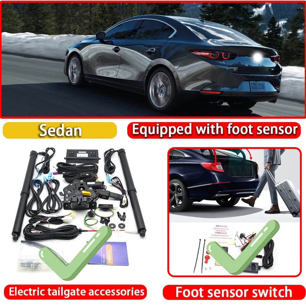 Kit Hayon Électrique Motorisé avec Option Capteur au Pied – Mazda 3 BP