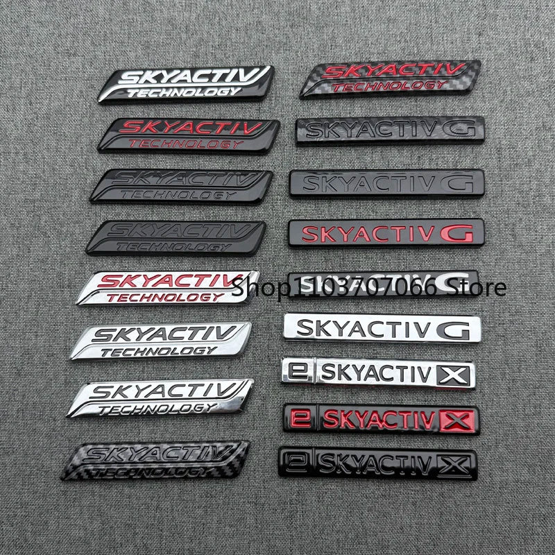 Badge SKYACTIV 3D Chromé ou Noir pour Hayon – Mazda