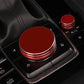 Caches Molette Multimédia & Bouton de Volume en Aluminium – Mazda 3 BP