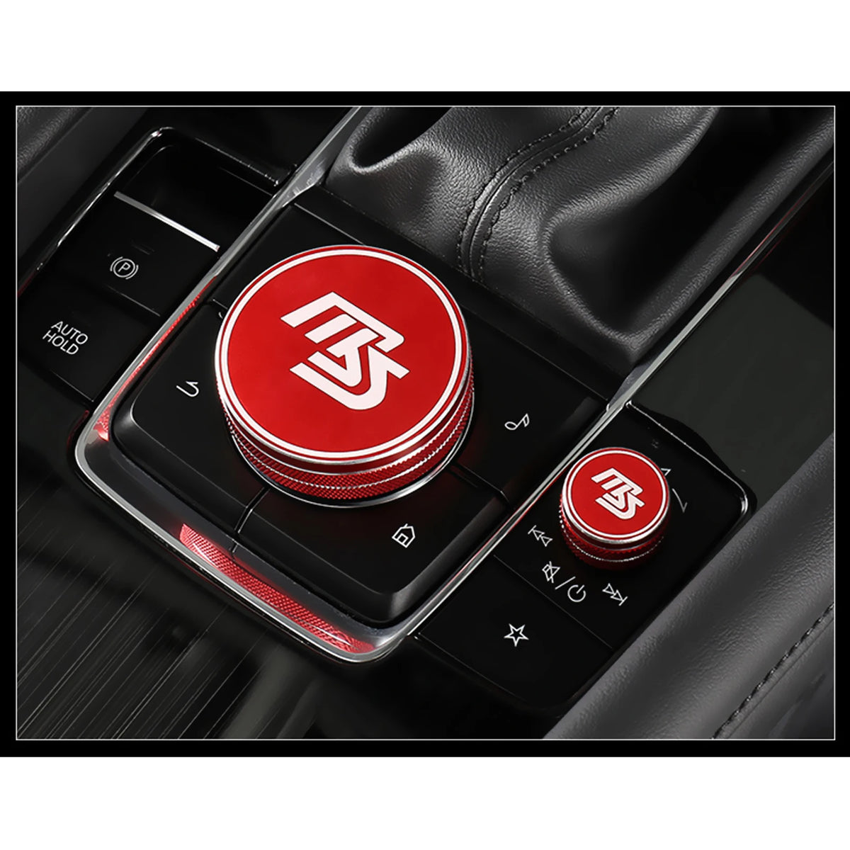 Kit Molette Multimédia & Bagues de Climatisation en Aluminium – Mazda 3 & CX-30