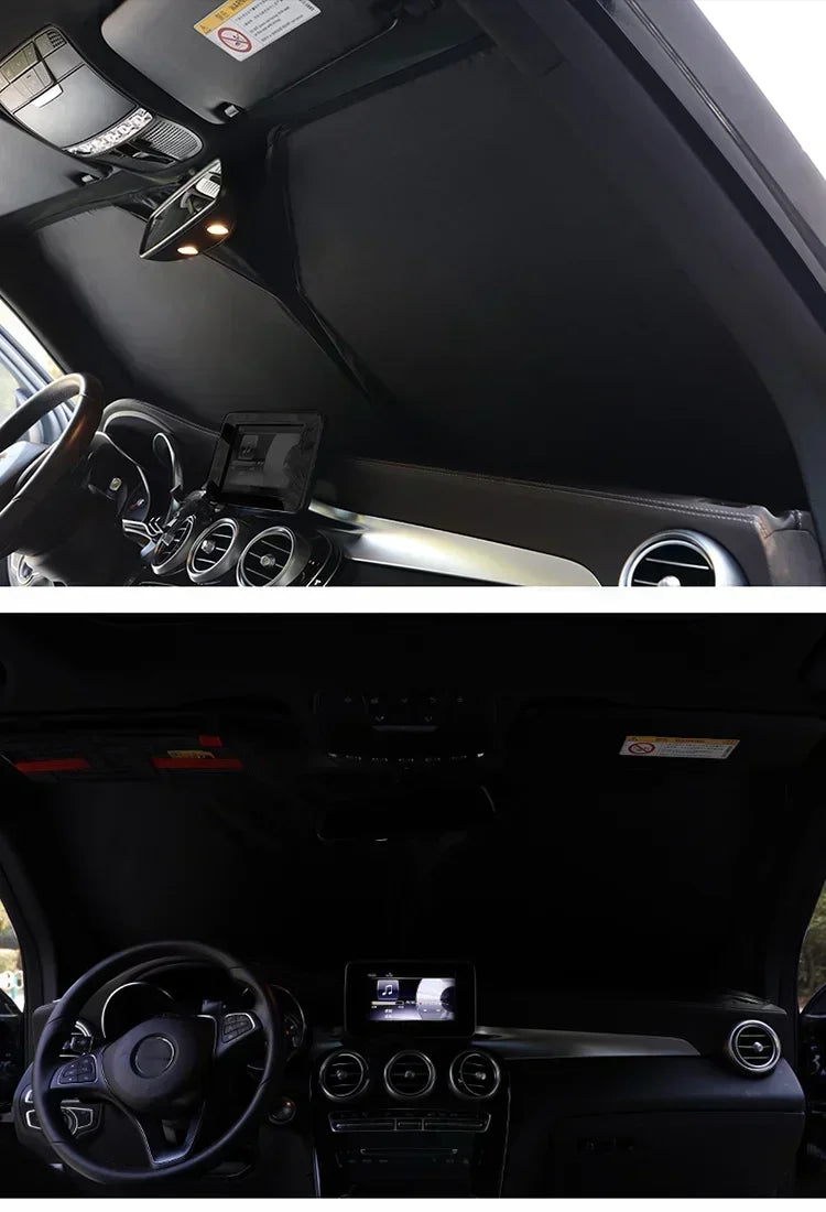 Custom-made magnetic sunshades – Blackout curtains for front, rear &amp; windshield windows