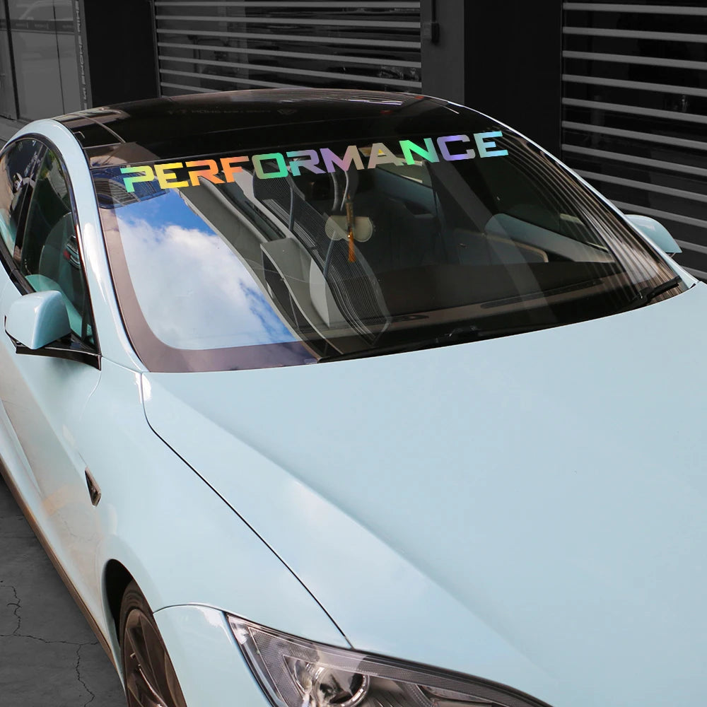 Sticker de Pare-Brise "Performance Styling" Décoration Vinyle –