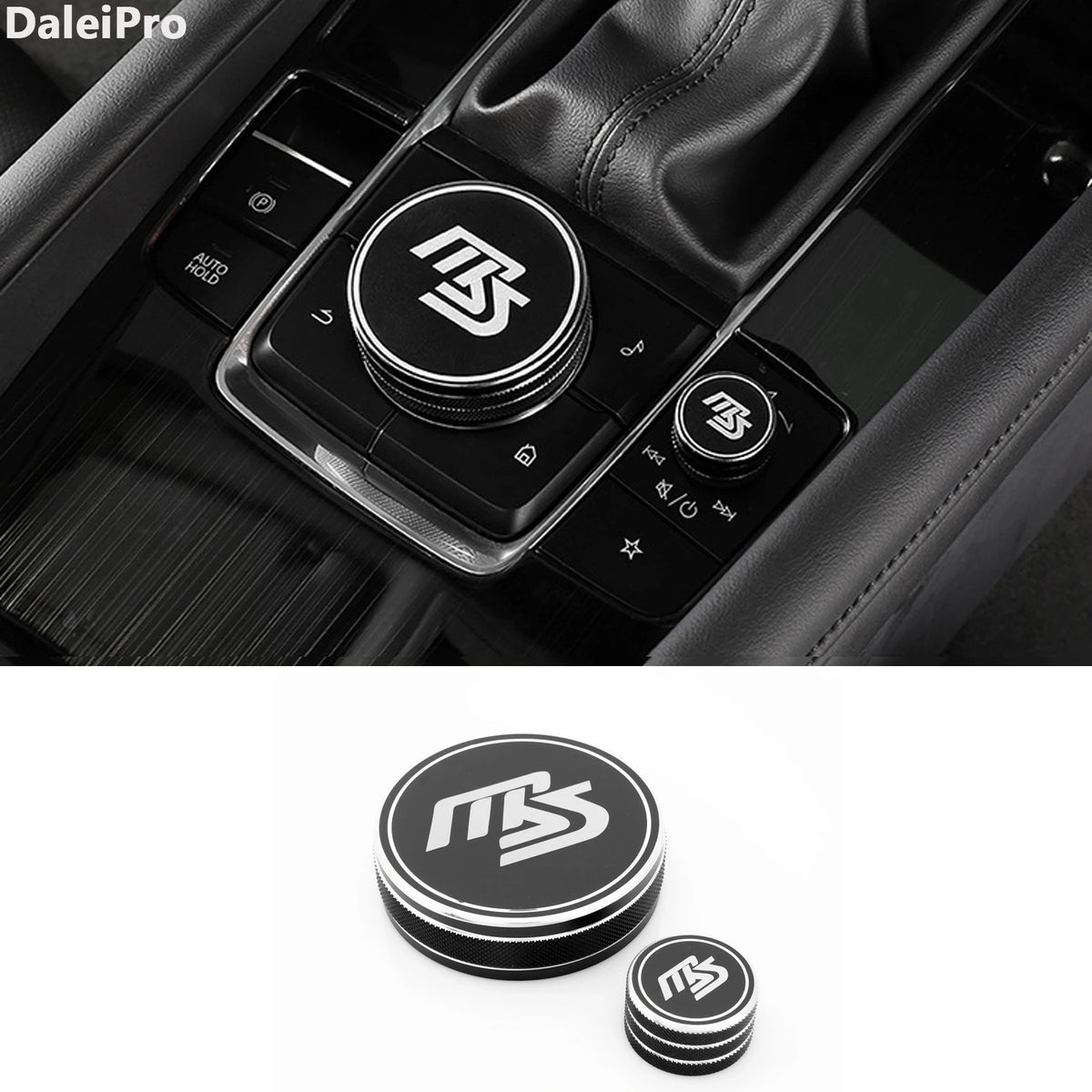 Kit Molette Multimédia & Bagues de Climatisation en Aluminium – Mazda 3 & CX-30