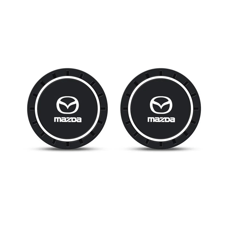 Non-slip silicone coaster for cup holder or water bottle - Mazda Edition