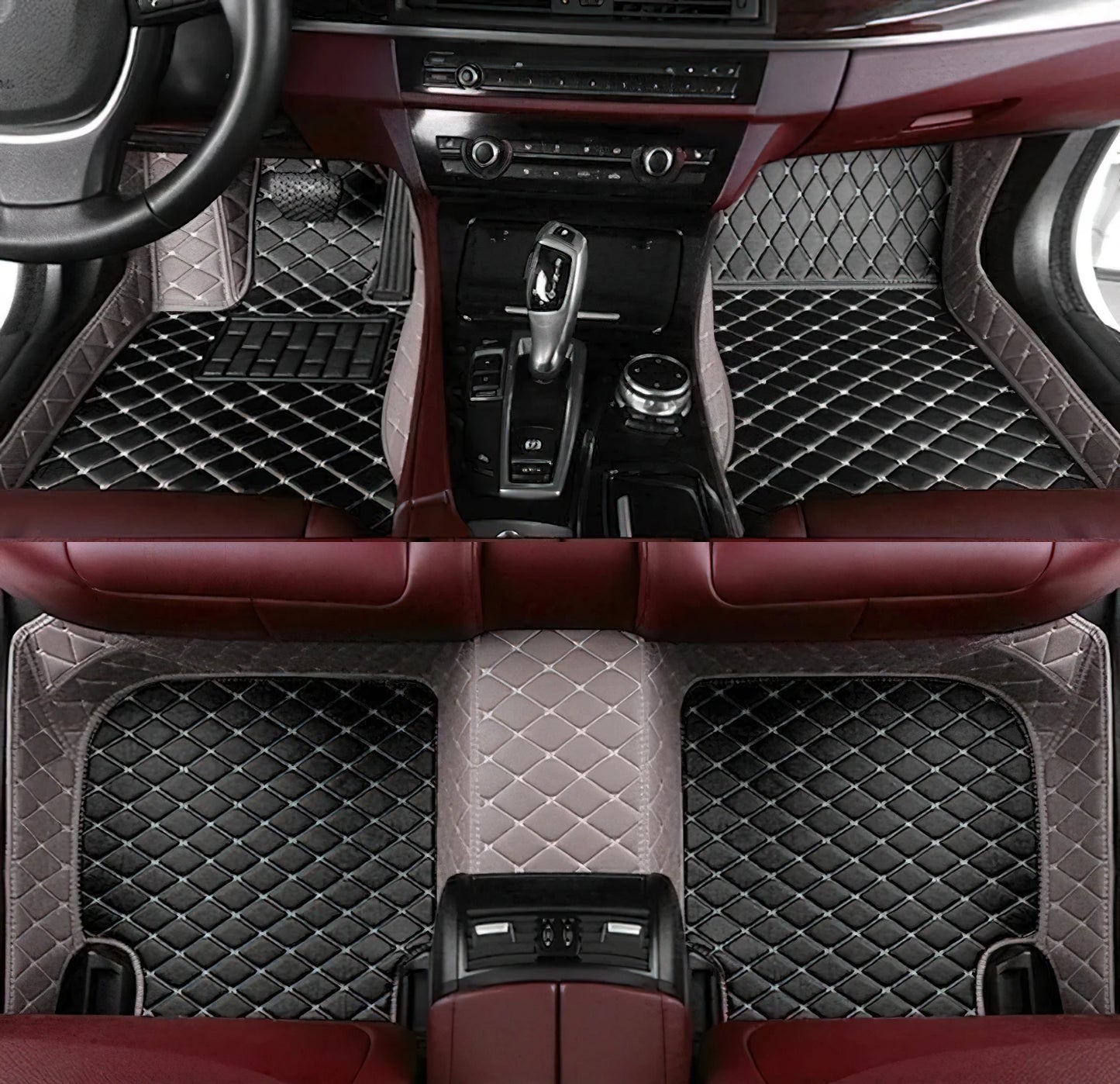 Tapis de Sol Luxe en Cuir PU Sur-Mesure