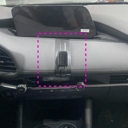 Custom-made base phone holder with magnetic attachment or wireless charger