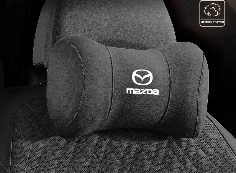 Suede Headrest Cushion – Mazda Edition