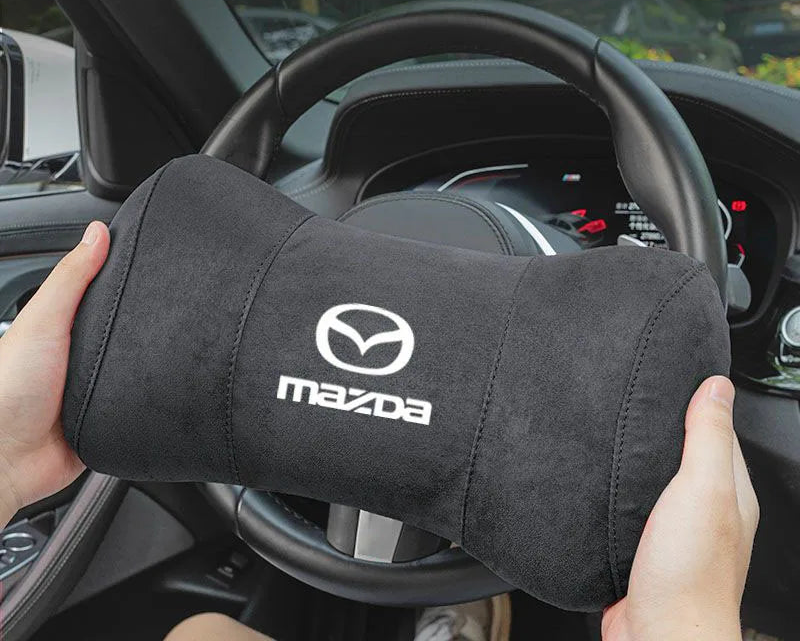Suede Headrest Cushion – Mazda Edition