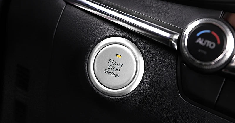 Decorative cover for Auto-Hold / handbrake and Start engine buttons