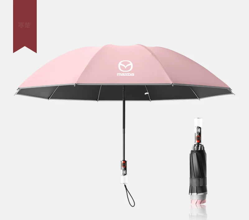 Mazda Edition Reflective Waterproof Foldable Umbrella