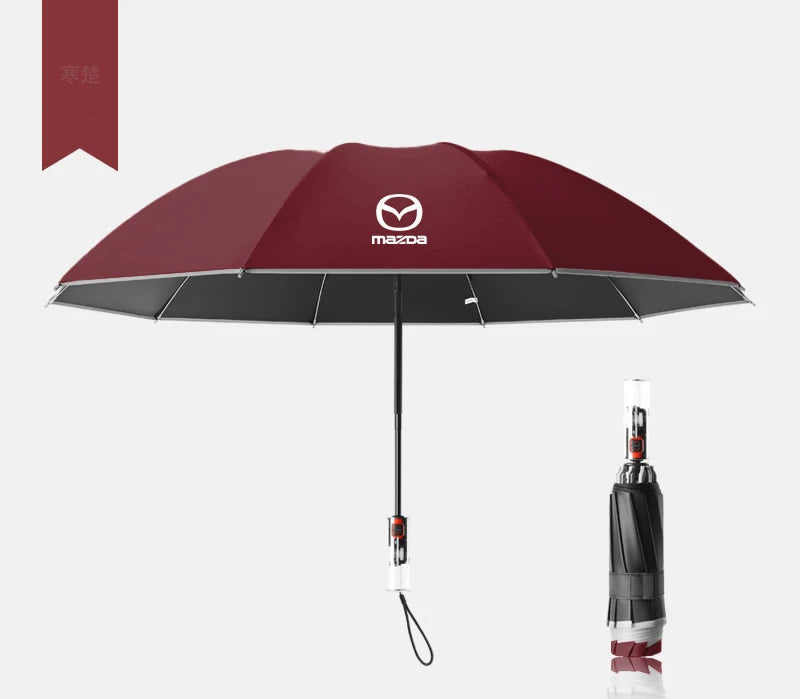 Mazda Edition Reflective Waterproof Foldable Umbrella