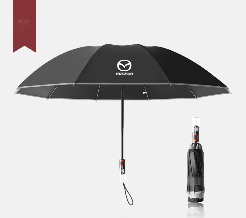Mazda Edition Reflective Waterproof Foldable Umbrella