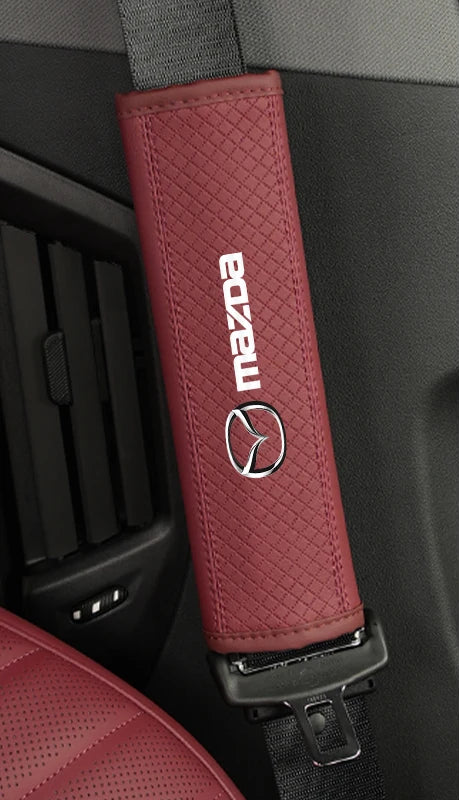 Soft Leatherette Seat Belt Pad – Mazda Edition