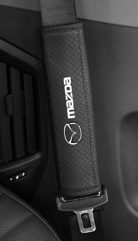 Soft Leatherette Seat Belt Pad – Mazda Edition