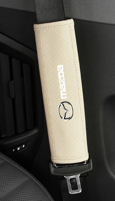 Soft Leatherette Seat Belt Pad – Mazda Edition