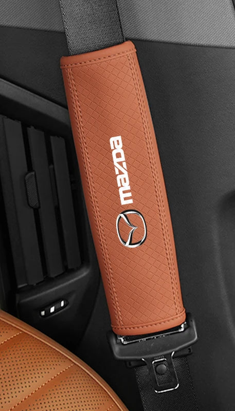 Soft Leatherette Seat Belt Pad – Mazda Edition