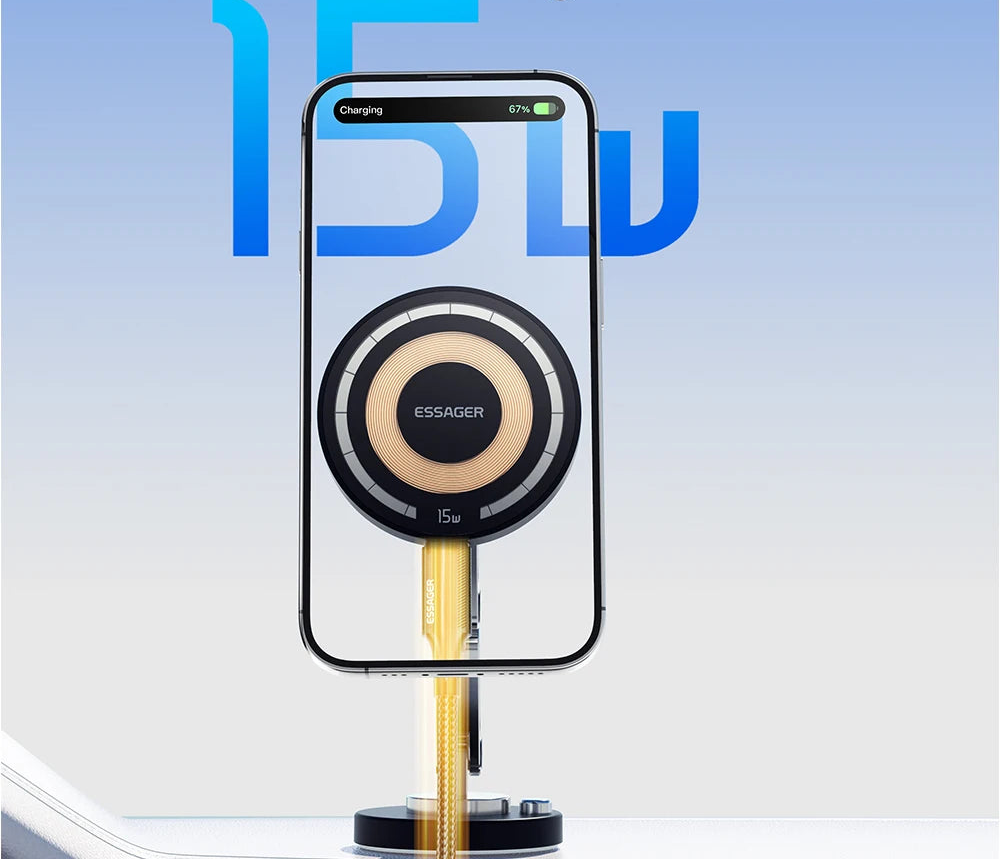 Magnetic phone holder or wireless charger