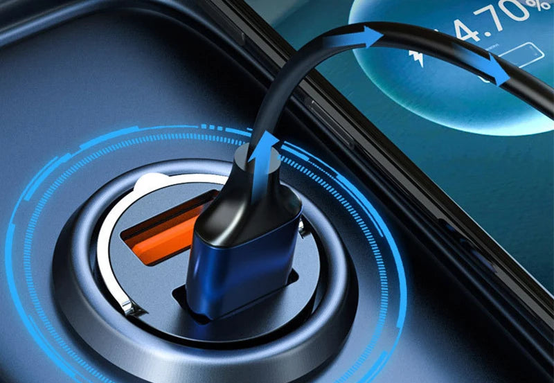 Ultra-compact cigarette lighter charger