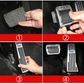 Aluminum brake, accelerator and footrest pedal covers for manual and automatic transmission