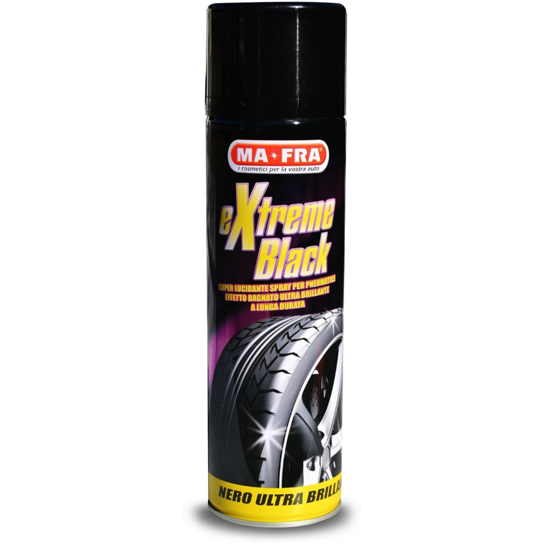 Mafra Extreme Black – Intense Tire Shine Spray – Long-Lasting Wet Look – 500ml