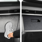 Suede or carbon glove box kick protection
