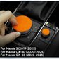 Suede central multimedia button trim protection