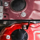 Decorative dust cover for shock absorber screw