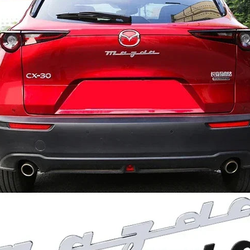 Mazda rear trunk emblem metal sticker