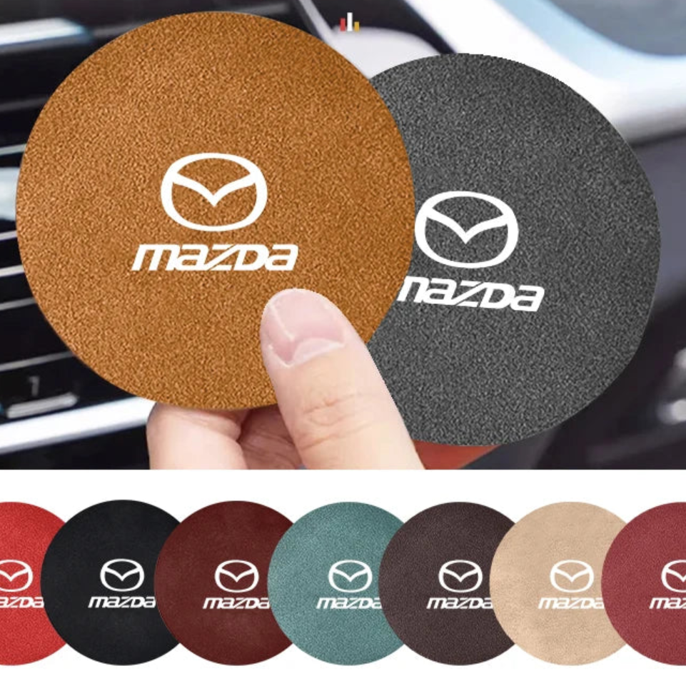 2PCS Car Coaster Cup Holder Anti-slip Accessories For Mazda Axela Atenza 6 3 5 2 CX5 CX7 CX9 CX30 RX8 MX5