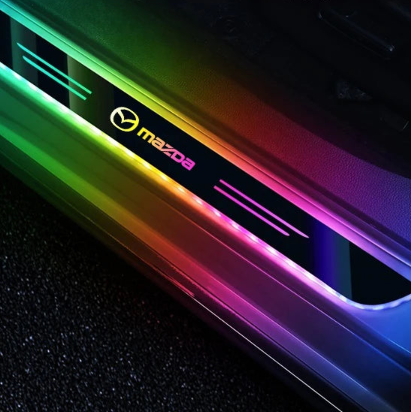 Seuils de Porte LED Sans Fil Éclairage d'Ambiance 7 Couleurs - Mazda
