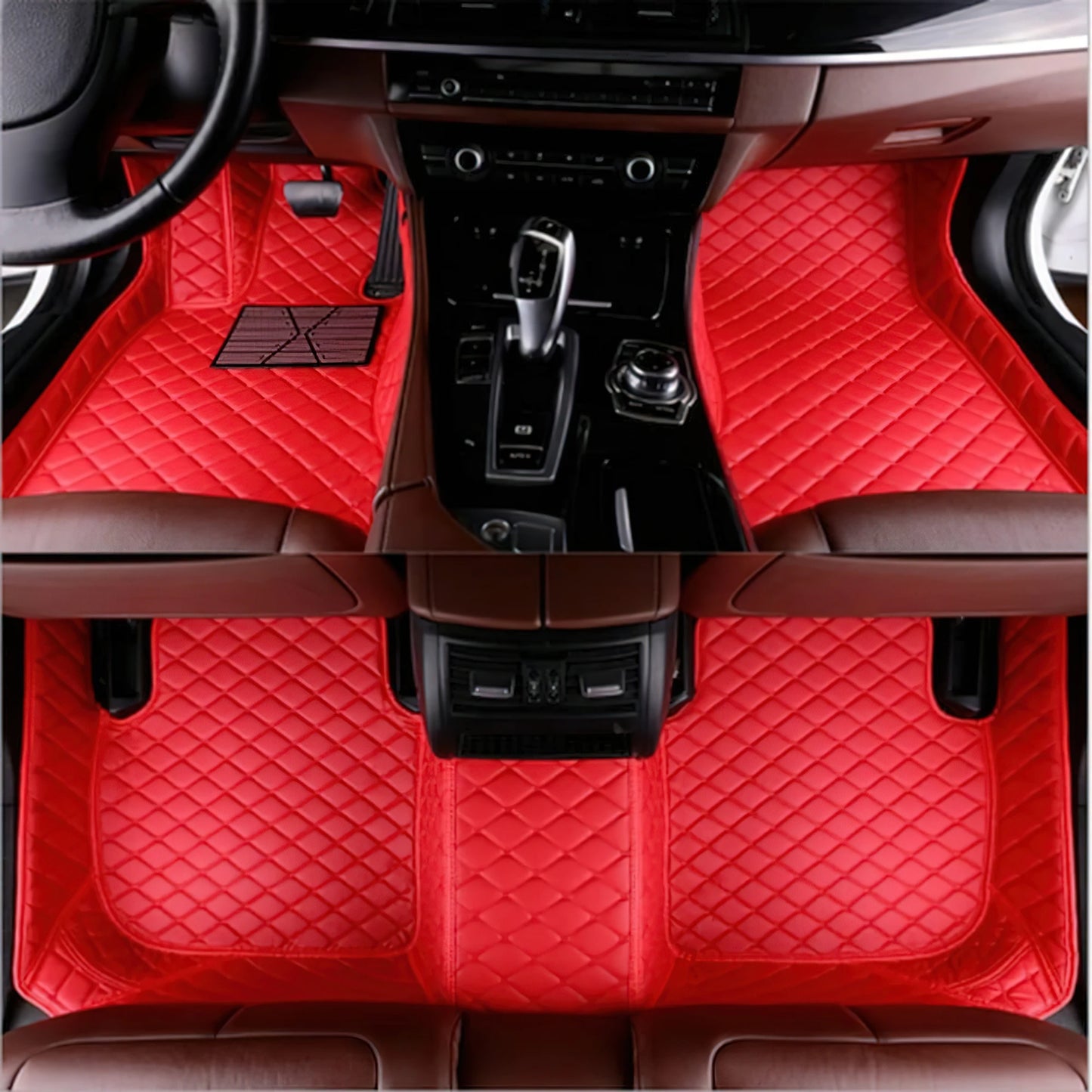 Tapis de Sol Luxe en Cuir PU Sur-Mesure