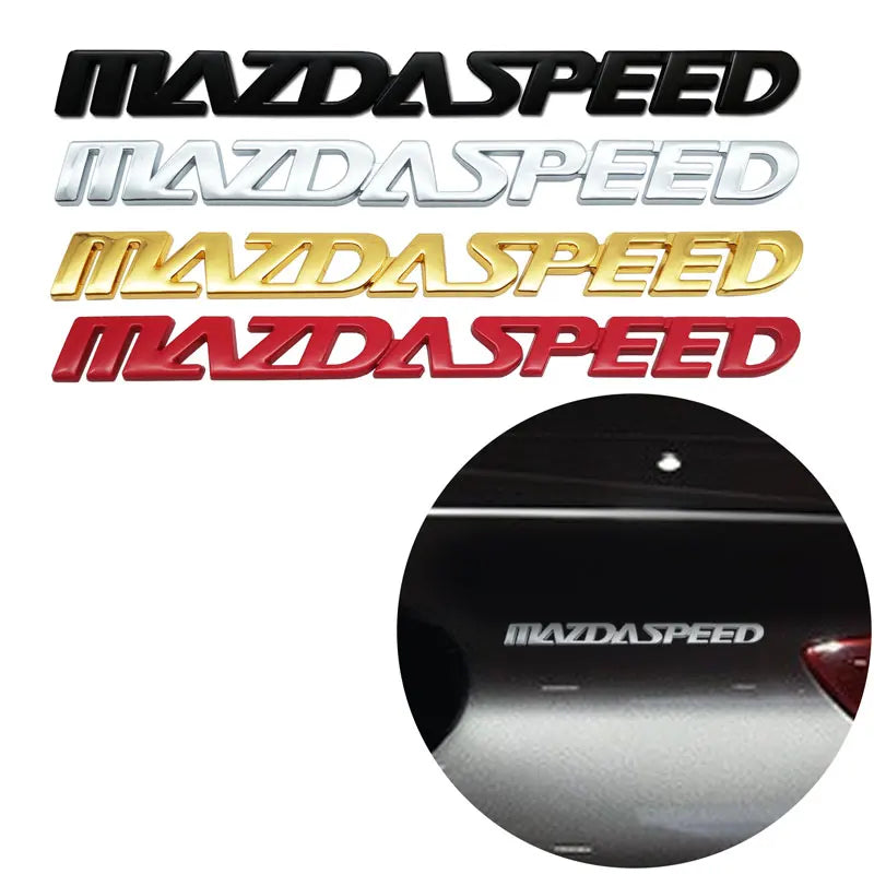 Emblèmes Métalliques 3D Premium AWD / 2.0 / 2.5 / MS – Mazda