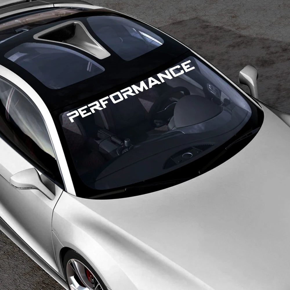 Sticker de Pare-Brise "Performance Styling" Décoration Vinyle –