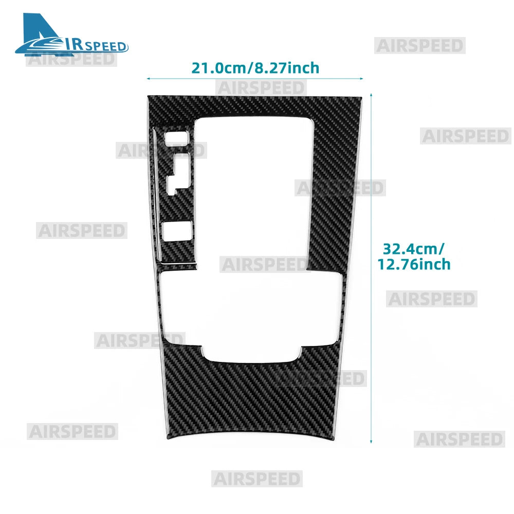 Autocollant fibre de carbone pour panneau de console boîte automatique – Mazda 3 BP – photo 5