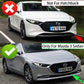 Lame de Pare-Chocs Avant 3 Pièces – Mazda 3 Berline BP
