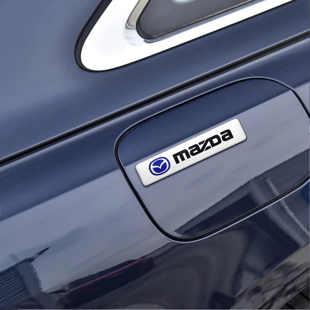 Car Styling 3D Aluminum Flag Logo Stickers Badge Emblem Decals Decoration For Mazda Speed ​​3 5 6 BK CX-3 CX-5 CX7 CX-7 Demio Axel
