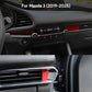 Suede dashboard air outlet panel trim protection
