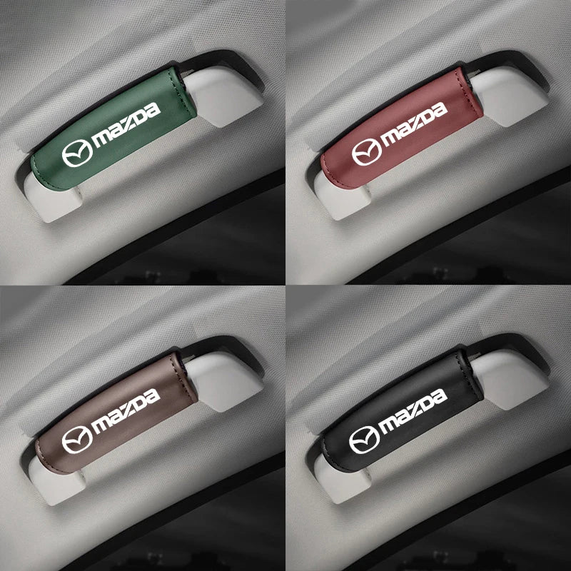 Leatherette Ceiling Handle Covers – Mazda Edition