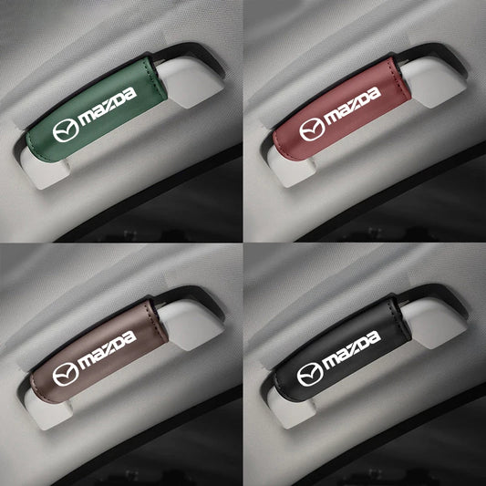 Leatherette Ceiling Handle Covers – Mazda Edition