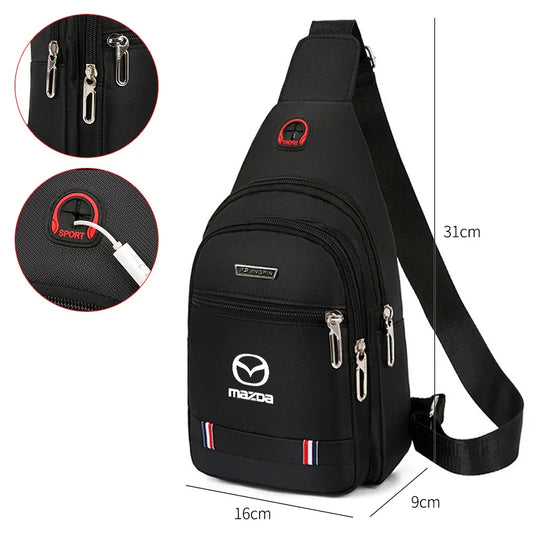 Waterproof Nylon Shoulder Bag - Mazda Edition