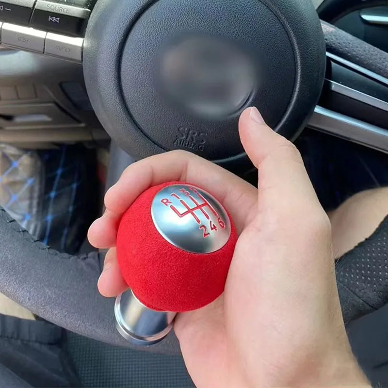 6 Speed ​​Suede Gear Knob
