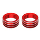 Decorative rings for air conditioning buttons