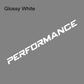Sticker de Pare-Brise "Performance Styling" Décoration Vinyle –