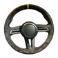 Suede steering wheel cover to sew