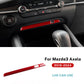 Autocollant fibre de carbone pour cadre de prise USB de console centrale – Mazda 3 BP – photo 8