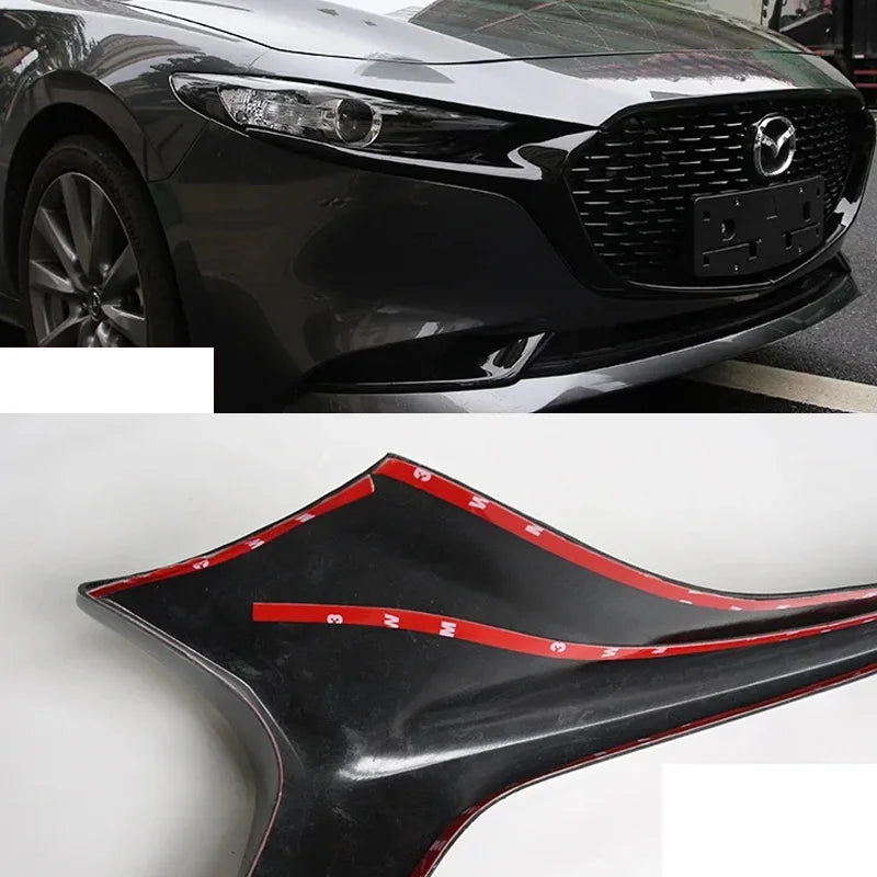 Contour de calandre noir brillant style racing – Mazda 3 Berline BP – photo 4