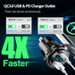 Panneau 3 en 1 Allume-Cigare 12 V, USB-C PD & QC3.0 avec Voltmètre – Mazda