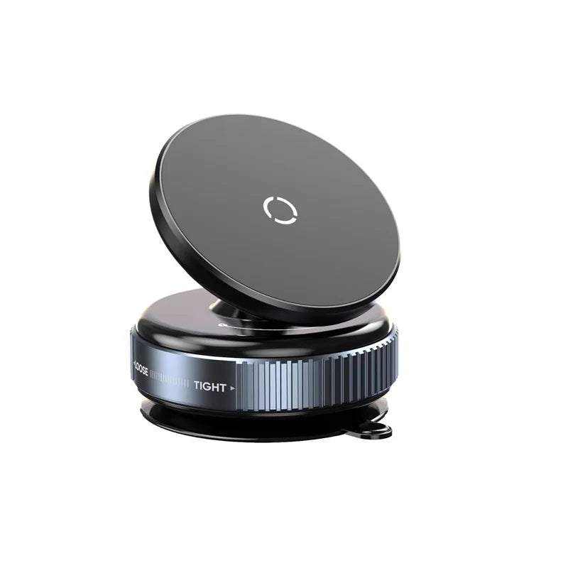 Phone holder with magnetic suction cup mount