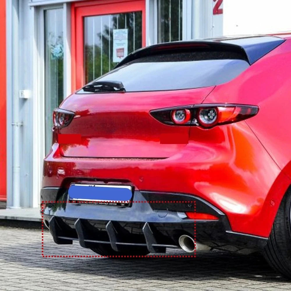 Diffuseur Arrière à Ailettes Style Racing – Mazda 3 Compacte BP
