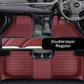 Tapis sol cuir premium anti-rayures noir bordeaux Mazda 3 CX-30 CX-5 sur-mesure - Mazdrive
